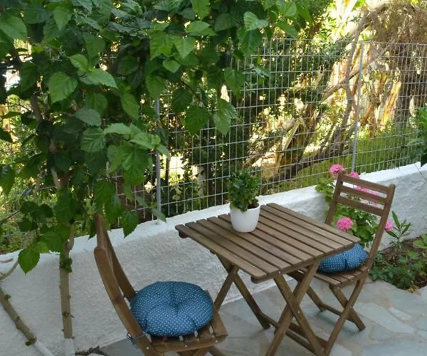 Hibiscus House In Traditional Settlement Of Parikia * パロス島